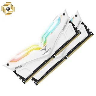 رم دسکتاپ DDR4 دو کاناله 3000 مگاهرتز CL16 تیم گروپ مدل T-FORCE NIGHT HAWK RGB ظرفیت 16 گیگابایت