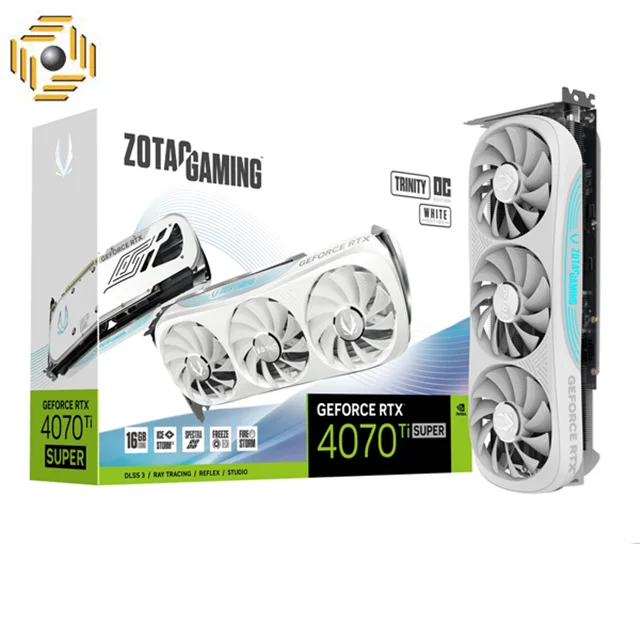 کارت گرافیک زوتاک RTX 4070 Ti SUPER Trinity OC White Edition