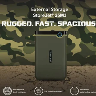 هارد اکسترنال ترنسند مدل StoreJet 25M3 ظرفیت 1 ترابایت