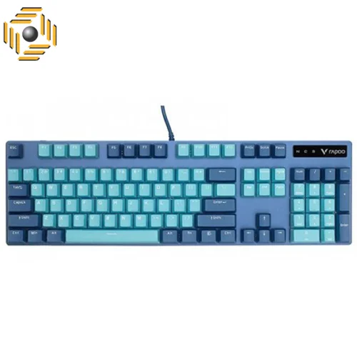 کیبورد مخصوص بازی مکانیکی رپو مدل V500PRO CYAN BLUE