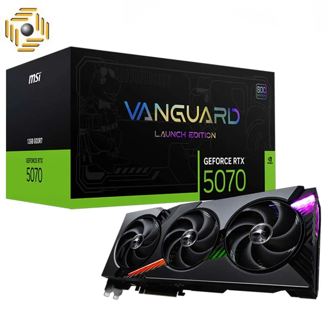 کارت گرافیک ام‌ اس‌ آی مدل GeForce RTX 5070 12G VANGUARD SOC LAUNCH EDITION