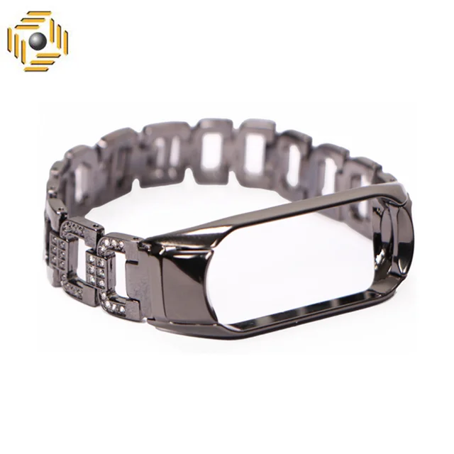 بند مدل نگین مناسب برای مچ بند هوشمند شیائومی mi band 3/4