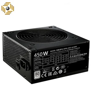 منبع تغذیه کامپیوتر کولر مستر مدل MWE white 450