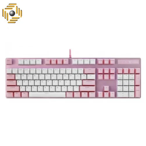 کیبورد مخصوص بازی مکانیکی رپو مدل V500PRO PINK WHITE