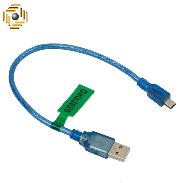 کابل اسکنر MINI USB به USB ( ذوزنقه ) 0.3 متری (اسکنر، دوربین، 5پین) DATALIFE