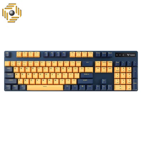 کیبورد مخصوص بازی مکانیکی رپو مدل V500PRO yellow blue