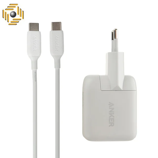 شارژر دیواری انکر مدل B2019 به همراه کابل تبدیل USB-C