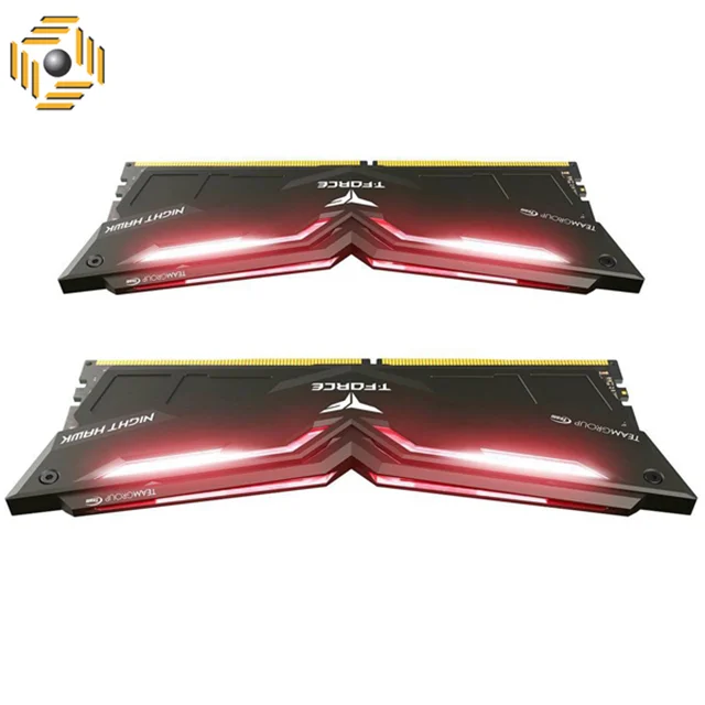 رم دسکتاپ DDR4 دو کاناله 3200 مگاهرتز CL16 تیم گروپ مدل T-Force Night Hawk ظرفیت 32 گیگابایت