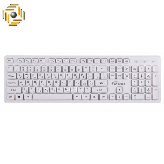 کیبورد بی سیم دی نت مدل DT-999 سفید