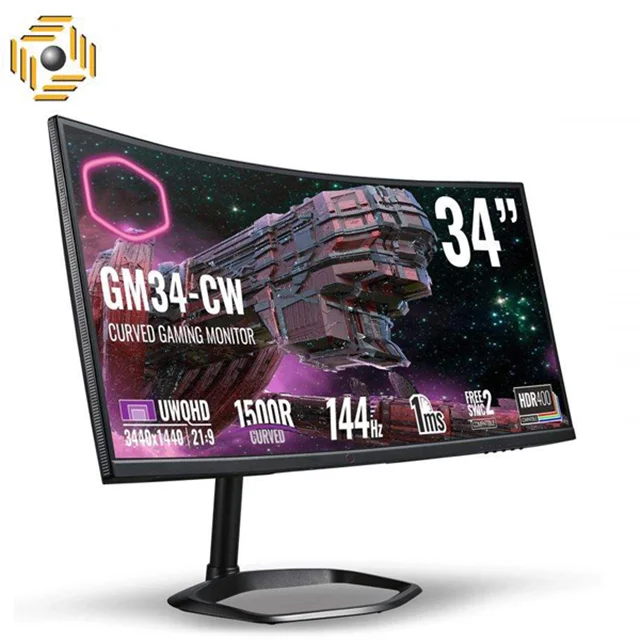 مانیتور 34 اینچ خمیده گیمینگ کولر مستر GM34-CW