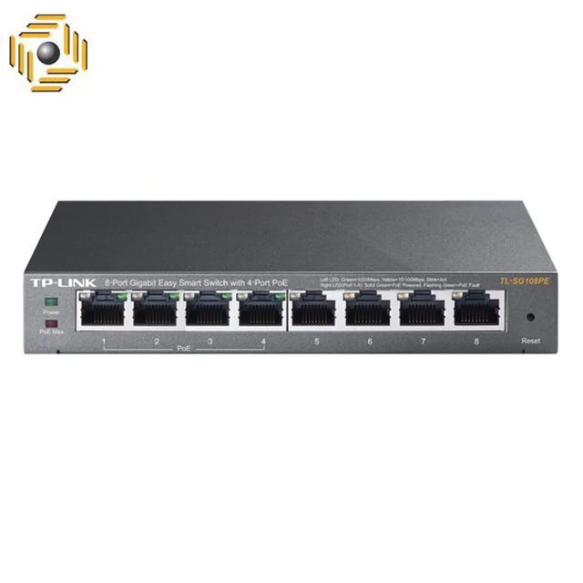 سوییچ 8 پورت تی پی-لینک مدل TL-SG108PE_V2