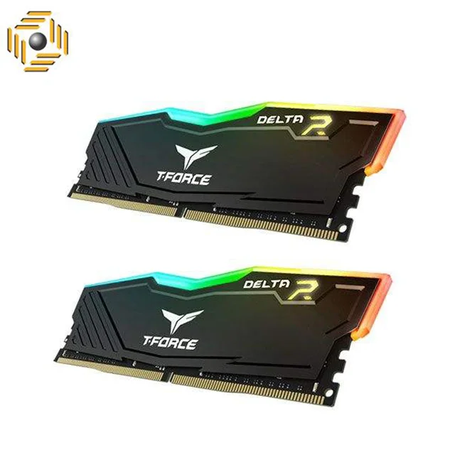 رم دسکتاپ DDR4 دو کاناله 3000 مگاهرتز CL16 تیم گروپ مدل T-Force Delta RGB ظرفیت 16 گیگابایت
