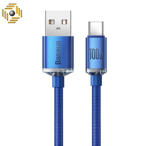 کابل شارژ USB به Type-C بیسوس 100 وات مدل CAJY000403 طول 1.2 متر