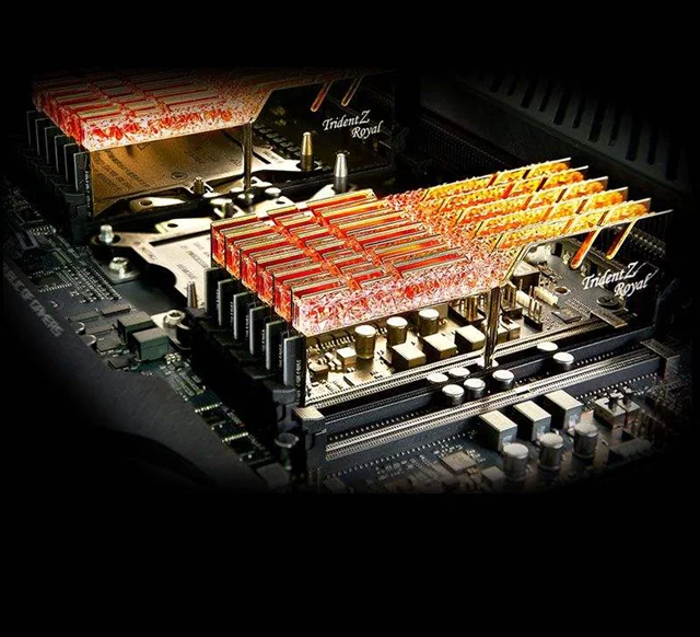 رم دسکتاپ DDR4 دو کاناله 3600 مگاهرتز CL16 جی اسکیل مدل Trident Z Royal ظرفیت 16 گیگابایت