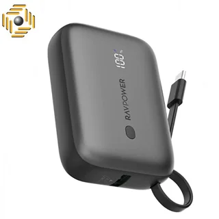 پاوربانک 10 هزار میلی آمپر 20 واتی RAVPower 3-Port Power Bank, 10000mAh, PD20W – مدل RP-PB1224