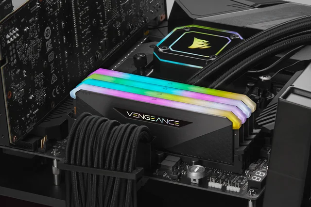 رم کورسیر VENGEANCE RGB RS 16GB 16GBx1 3200MHz CL16