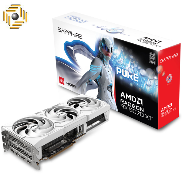کارت گرافیک سافایر مدل Sapphire Pure RX 9070XT OC 16GB