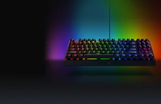 کیبورد گیمینگ ریزر مدل BlackWidow V3 TKL Yellow Switch