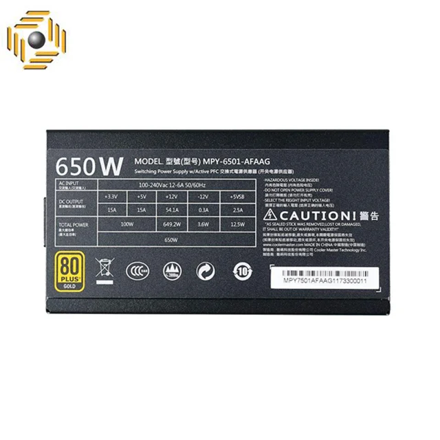 منبع تغذیه کامپیوتر ماژولار کولر مستر 650 MWE