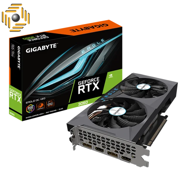 کارت گرافیک گیگابایت GeForce RTX 3060 EAGLE OC 12G