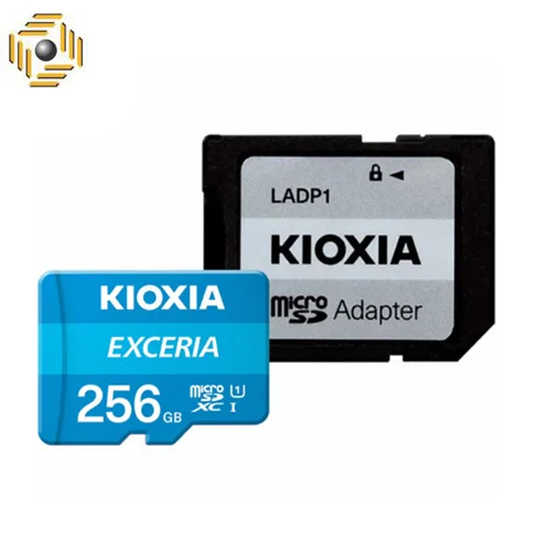 کارت حافظه‌ microSDXC کیوکسیا مدل EXCERIA کلاس 10 استاندارد UHS-I U1 سرعت 100MBps ظرفیت 256 گیگابایت به همراه آداپتور SD