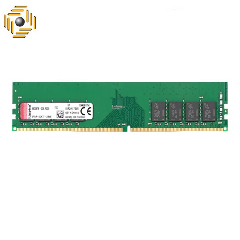 رم دسکتاپ DDR4 تک کاناله 2400 مگاهرتز کینگستون ظرفیت 8 گیگابایت