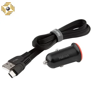 شارژر فندکی 18 وات هترون مدل HCC2181PQ به همراه کابل USB-C