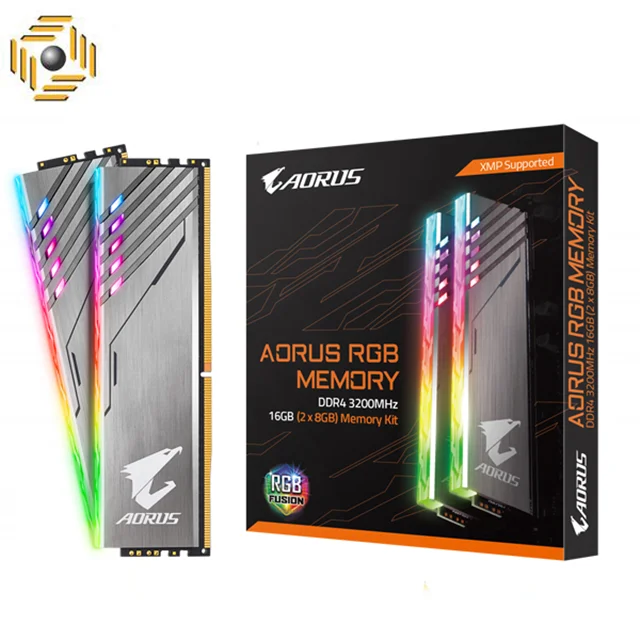 رم دسکتاپ DDR4 دو کاناله 3200 مگاهرتز CL16 گیگابایت مدل (AORUS RGB (Limited Edition)(With Demo Kit ظرفیت 16 گیگابایت