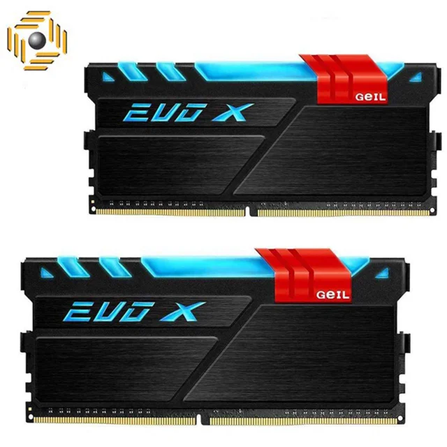 رم دسکتاپ DDR4 دو کاناله2400 مگاهرتز CL16 گیل مدل Evo X ظرفیت 16 گیگابایت