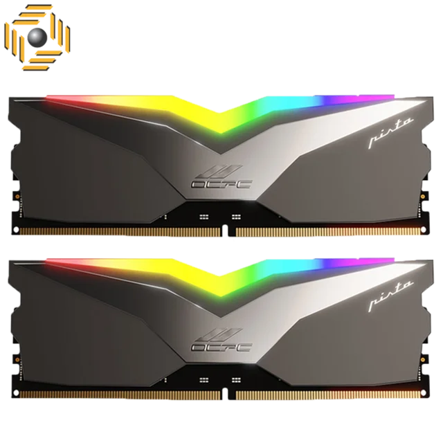 رم او سی پی سی دسکتاپ DDR5 دو کاناله 5600 مگاهرتز CL36 مدل PISTA RGB ظرفیت 16 گیگابایت
