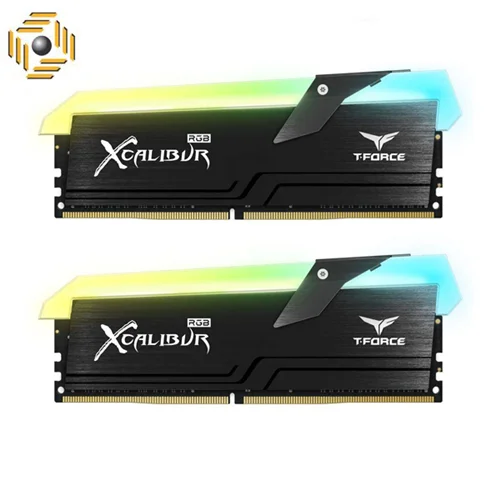 رم دسکتاپ DDR4 دو کاناله 3600 مگاهرتز CL18 تیم گروپ مدل XCALIBUR RGB ظرفیت 16 گیگابایت