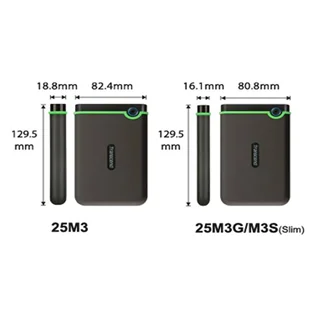 هارد اکسترنال ترنسند مدل StoreJet 25M3 ظرفیت 1 ترابایت