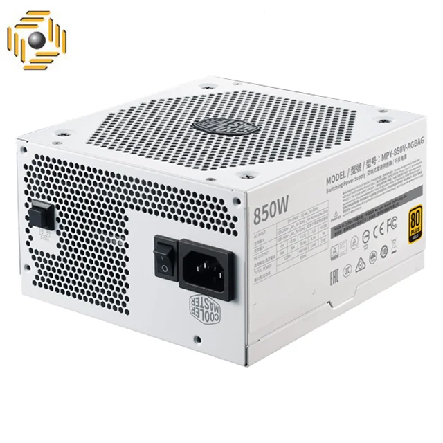 منبع تغذیه کامپیوتر کولر مستر مدل V850 GOLD V2 WHITE EDITION