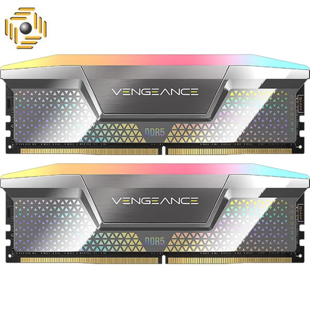 رم کورسیر VENGEANCE RGB Black 48GB 24GBx2 8000MHz CL38 DDR5