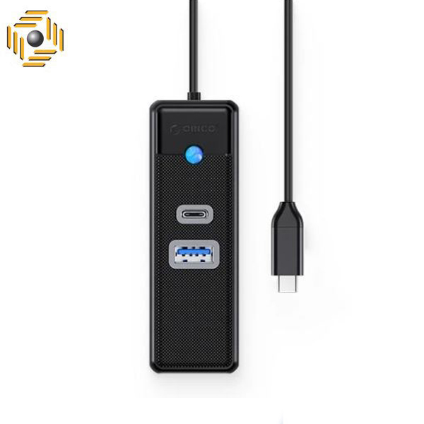 هاب سه پورت USB‑C با خروجی شبکه مدل PWCUR‑C۳‑۱۰