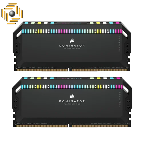 رم کورسیر Dominator Platinum RGB Black 32GB 16GBx2 5200MHz CL40 DDR5