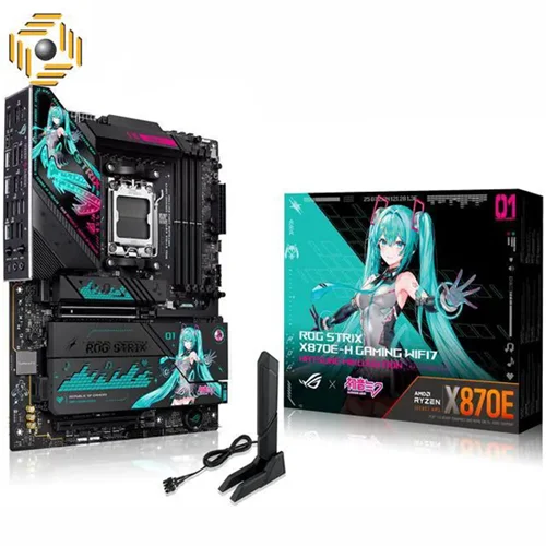 مادربرد ایسوس مدل ROG STRIX X870E-H GAMING WIFI7 HATSUNE MIKU EDITION
