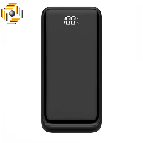 پاوربانک هترون مدل HPB2055G-100W ظرفیت 20000 میلی آمپر ساعت به همراه کابل تبدیل USB به USB-C
