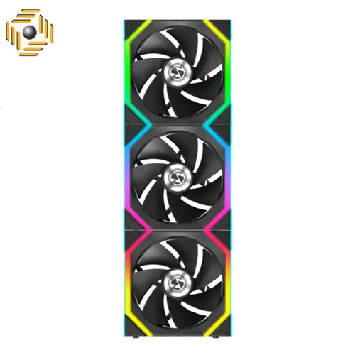 فن کیس لیان لی UNI Fan SL120 Reverse Wireless RGB Black بسته 3 عددی