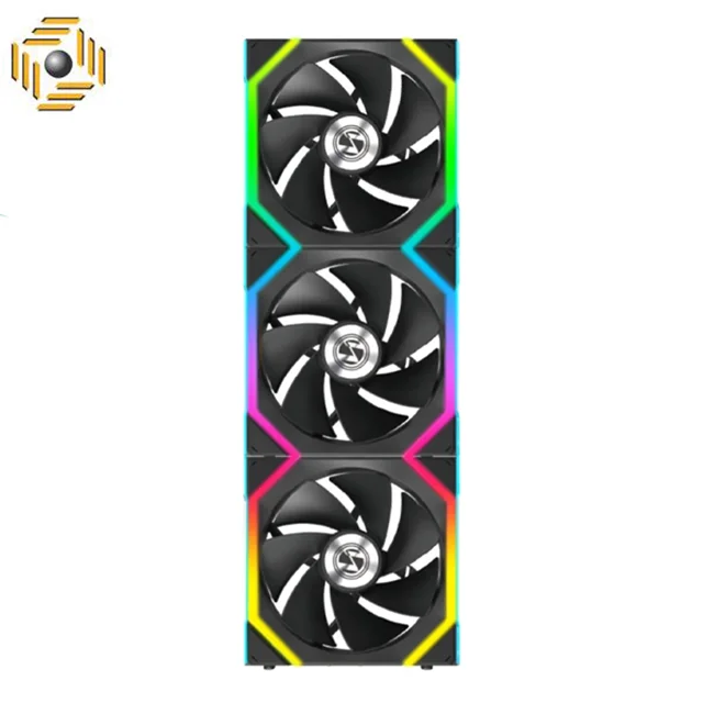 فن کیس لیان لی UNI Fan SL120 Reverse Wireless RGB Black بسته 3 عددی