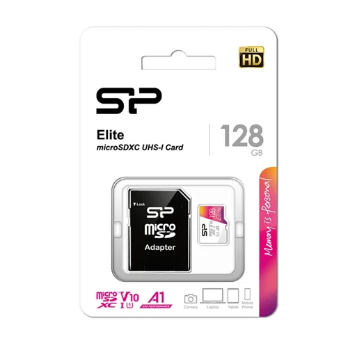 کارت حافظه microSDXC سیلیکون پاور مدل Elite کلاس 10 استاندارد UHS-I U1 سرعت 85MBps ظرفیت 128 گیگابایت