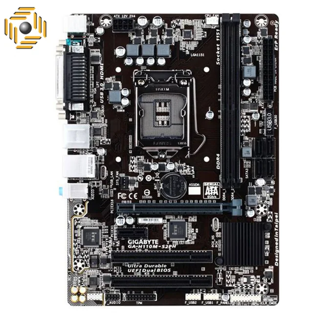 مادربرد گیگابایت مدل GA-H110M-S2PT rev. 1.