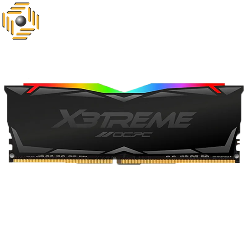 رم او سی پی سی دسکتاپ DDR4 تک کاناله 3600 مگاهرتز CL18 مدل X3 RGB BLACK  ظرفیت 8 گیگابایت