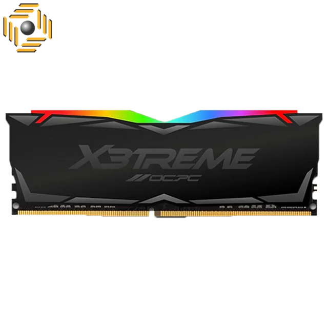 رم او سی پی سی دسکتاپ DDR4 تک کاناله 3600 مگاهرتز CL18 مدل X3 RGB BLACK  ظرفیت 8 گیگابایت