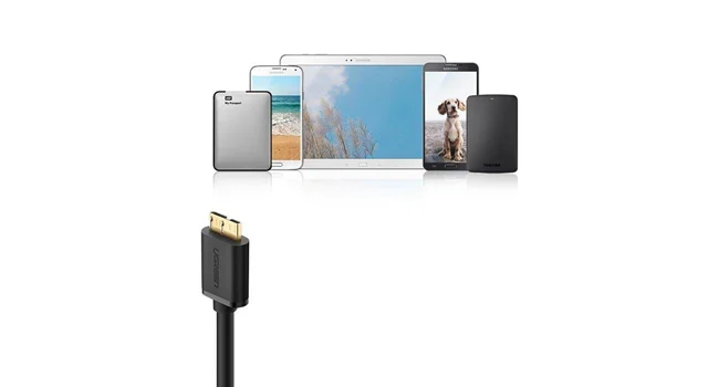 کابل تبدیل USB به micro-B یوگرین مدل US114 طول 0.5 متر