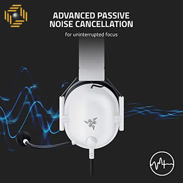 هدست ریزر مدل Razer Blackshark v2 X White Edition