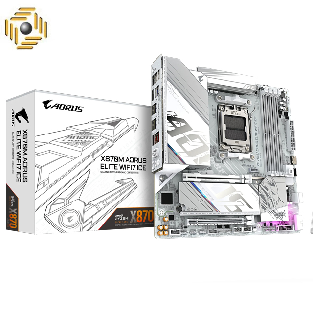 مادربرد گیگابایت مدل X870M AORUS ELITE WIFI7 ICE