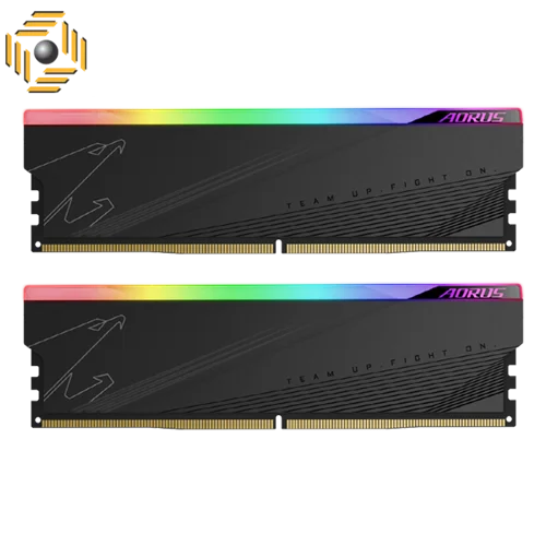 رم دسکتاپ DDR5 دو کاناله 6000 مگاهرتز CL40 گیگابایت مدل AORUS RGB ظرفیت 32 گیگابایت