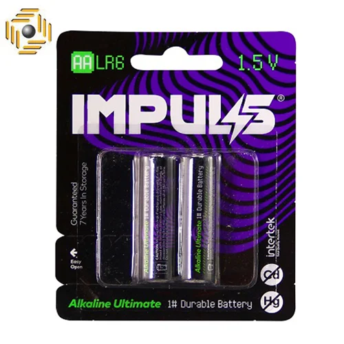 باتری قلمی ایمپالس IMPULS مدل LR6 بسته 2 عددی