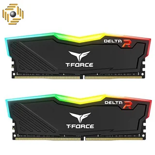 رم دسکتاپ DDR4 دو کاناله 3000 مگاهرتز CL16 تیم گروپ مدل T-Force Delta RGB ظرفیت 16 گیگابایت